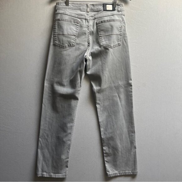 Brax Cesar Regular Fit straight leg light gray khaki jeans Sz 33 - Picture 2 of 15